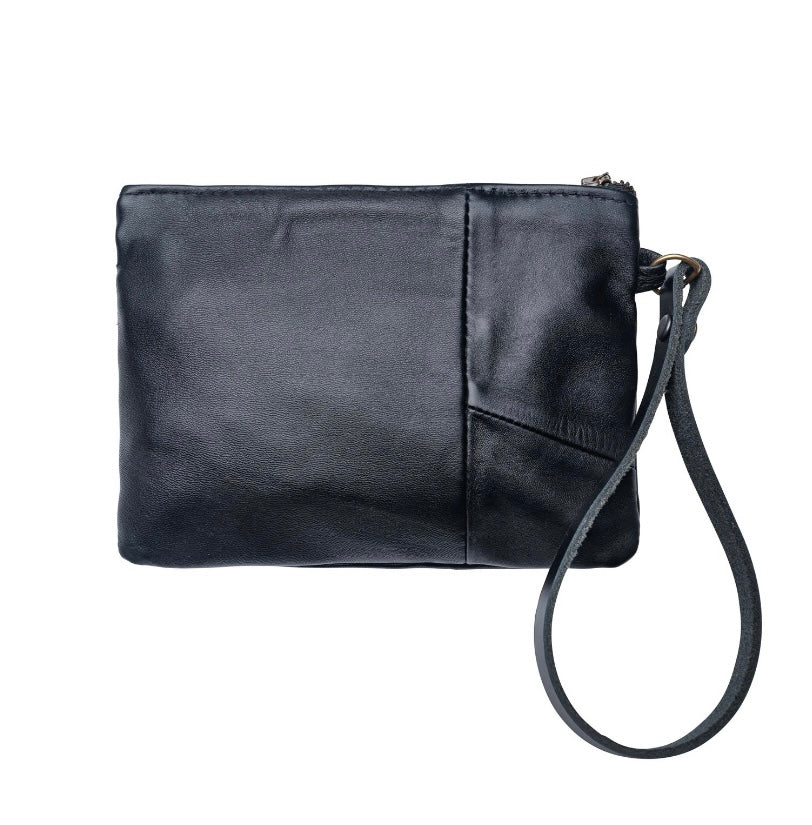 Clutch - Flower - Black