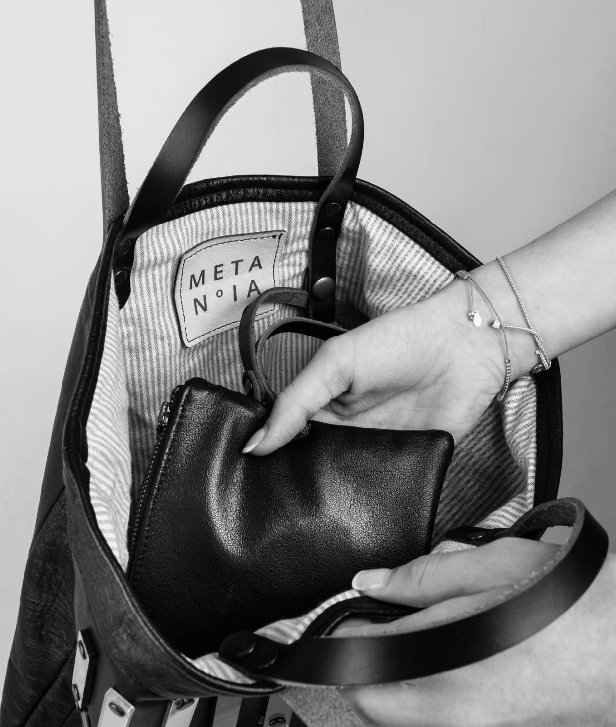 Tote - Flower - Brown