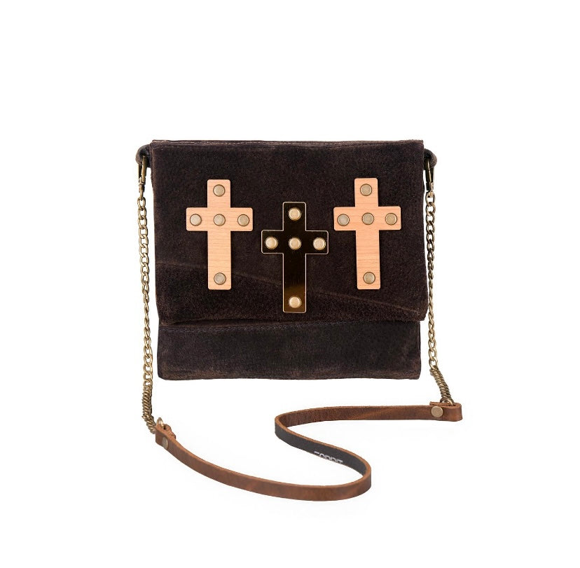 Small Bag - Cross - Brown