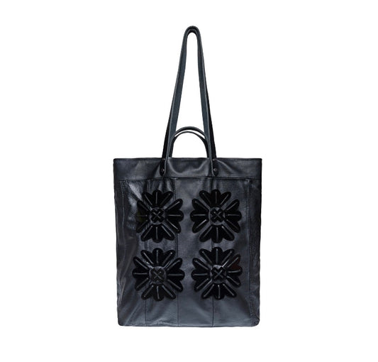 Tote - Flower - Black