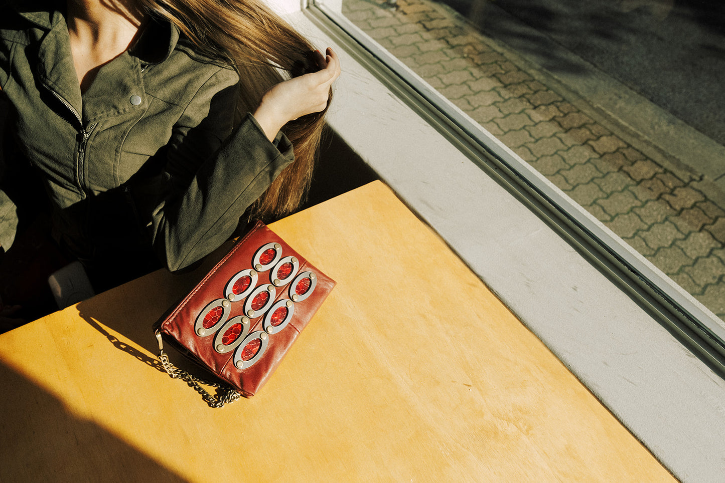OPHELIA - SMALL BAG BURGUNDY