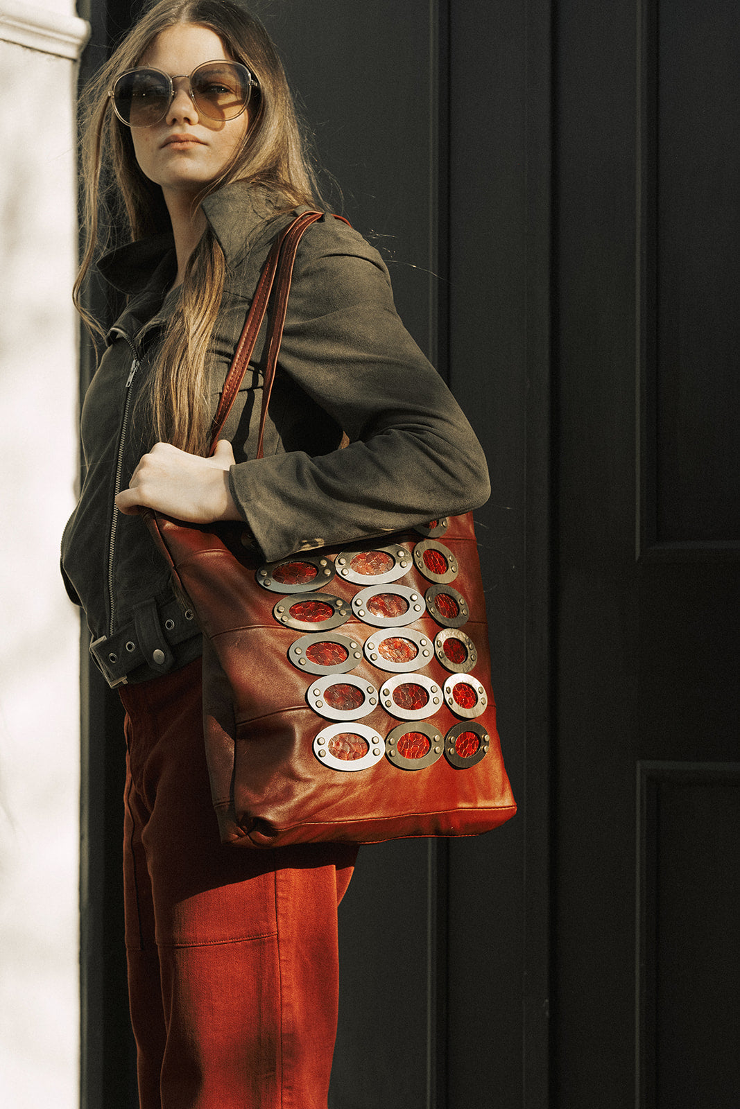 OPHELIA - TOTE BURGUNDY