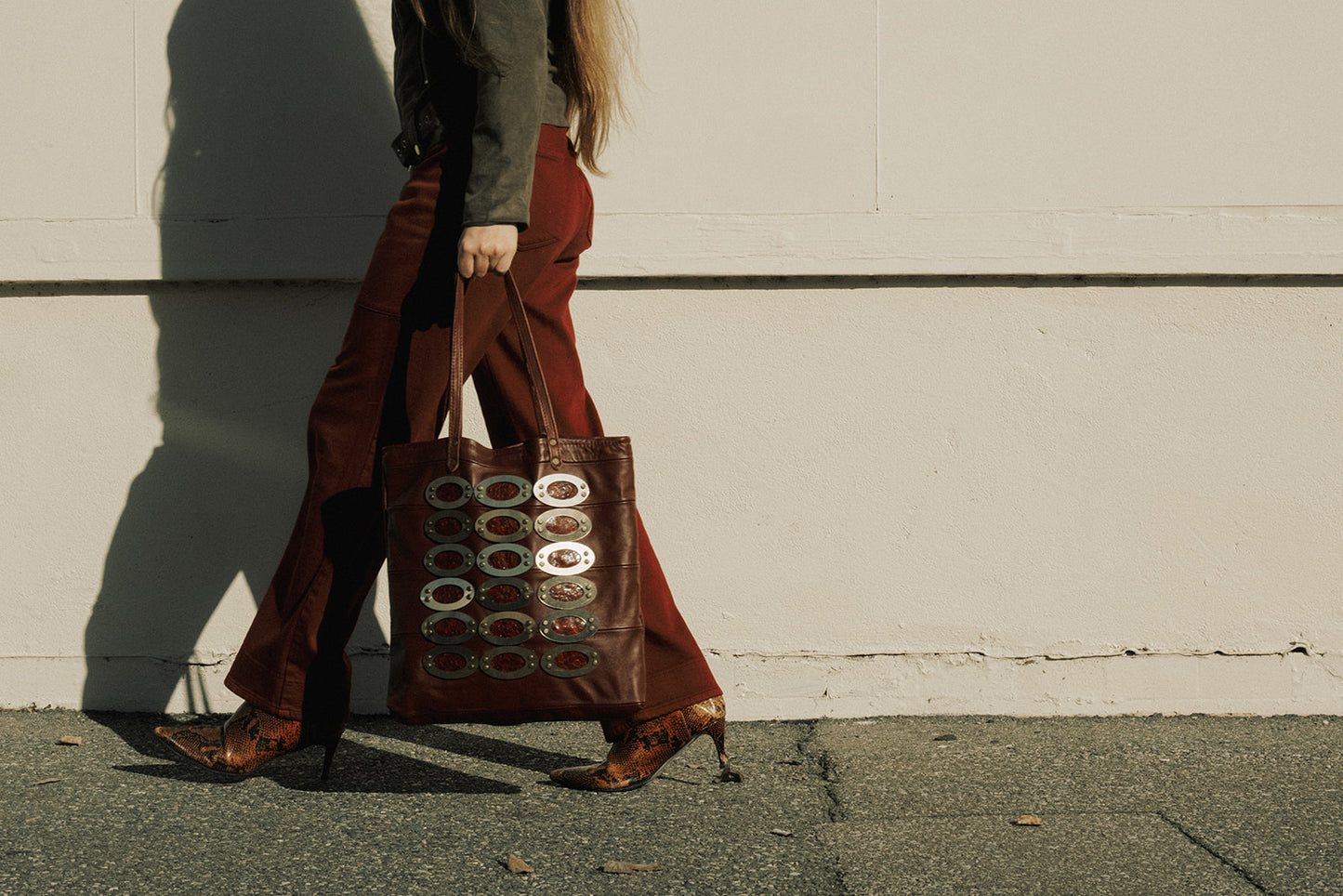 OPHELIA - TOTE BURGUNDY
