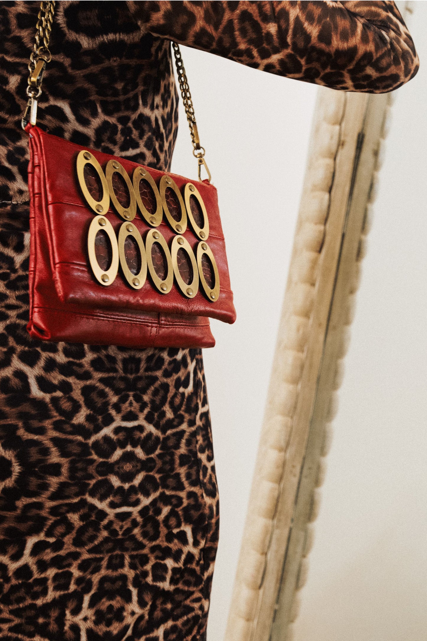 OPHELIA - SMALL BAG DEEP RED
