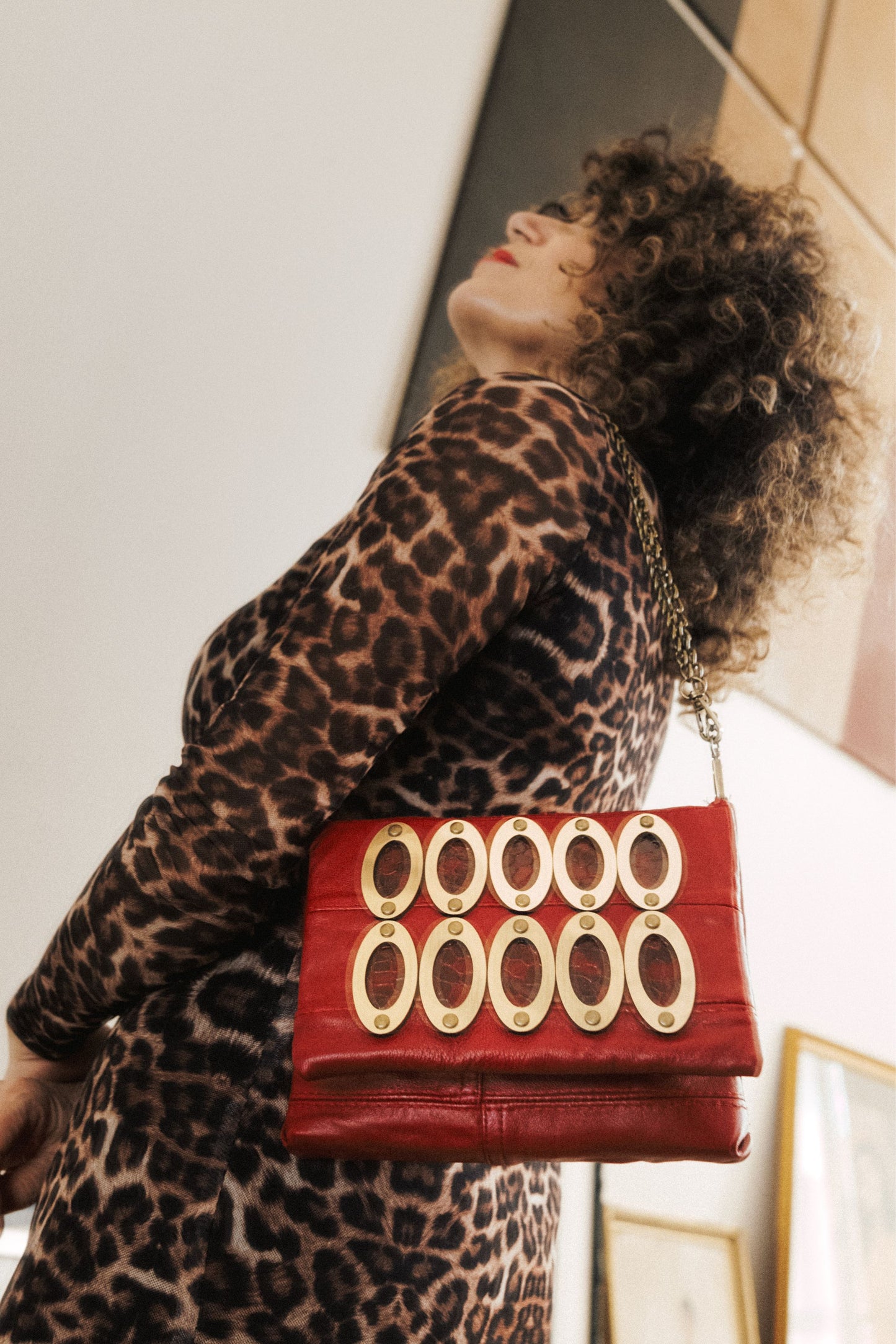 OPHELIA - SMALL BAG DEEP RED